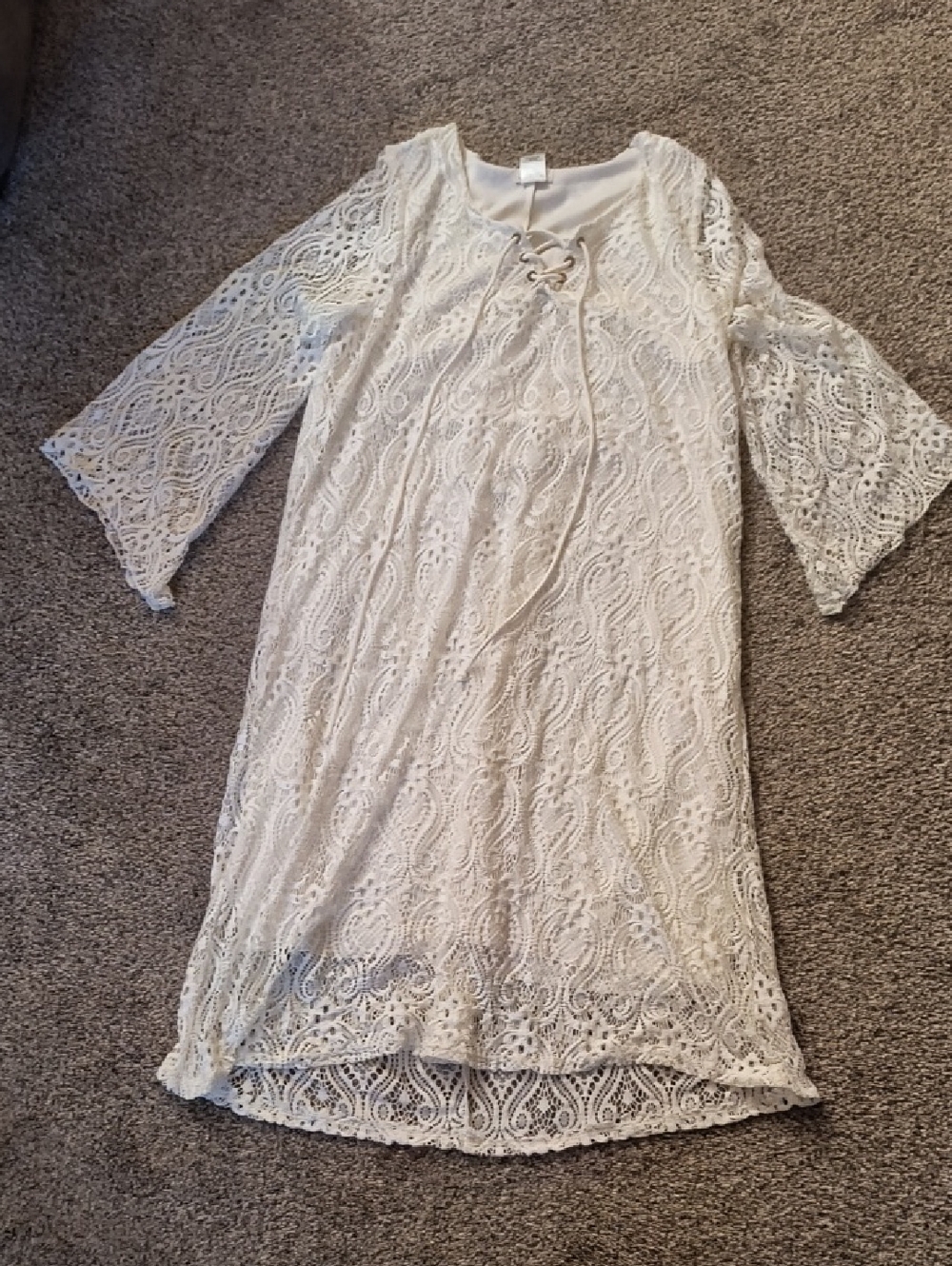Brittany Black Cream Lace Dress